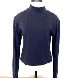 Babaton Aritzia Everyday Mockneck Long Sleeve - Black - Size XL